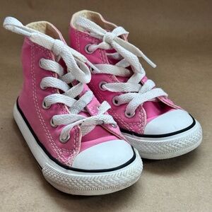 Converse All Stars Pink High Tops. Infant size 3